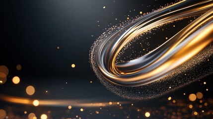 Poster - Mesmerizing Cosmic Swirls of Radiant Energy and Luminous Blurs