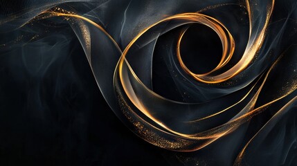 Poster - Captivating Abstract Swirling Copper Spiral Background