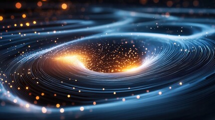 Poster - Vibrant Digital Fusion of Light Energy and Motion in the Cosmic Realm