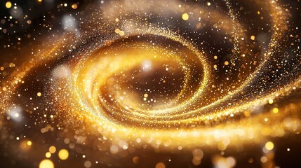 Poster - Captivating Cosmic Spiral of Glowing Celestial Light and Energy