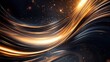 © ADD PHOTO - Swirling Celestial Energy Mesmerizing Abstract Digital Artwork with Fiery Luminous Waves