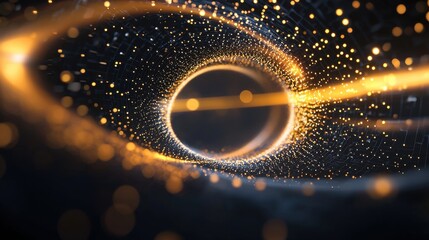 Poster - Mesmerizing Swirls of Cosmic Energy in a Digital Dreamscape