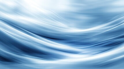 Poster - Abstract Blue Wave Background with Smooth Gradients and Flowing Patterns for Designs, Textures, or Art Projects in a Serene and Calm Aesthetic