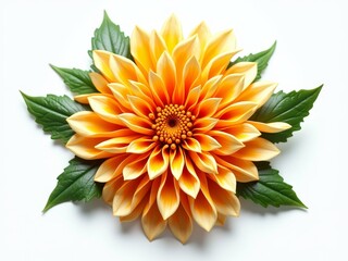 Wall Mural - A vibrant yellow flower with many petals