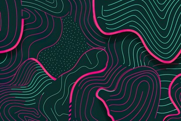 Poster - Abstract background with flowing lines and vibrant colors.