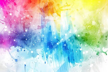 Poster - Abstract colorful watercolor painting