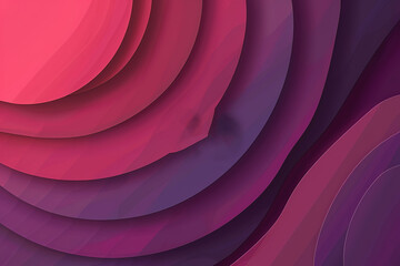 Poster - Abstract layered pink and purple design