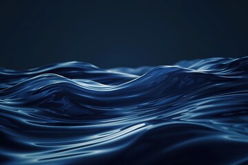 Poster - Dark blue water, gentle waves, abstract ocean