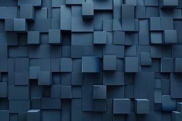 Poster - Abstract 3D Cubes Background Texture