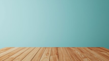 Poster - Empty conference table facing a blank screen in a corporate boardroom, ready for a professional presentation