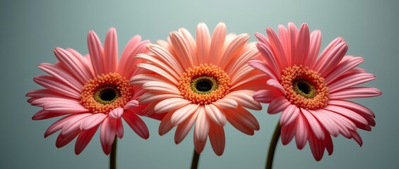 Wall Mural - A beautiful flower with bright yellow petals and a dark center