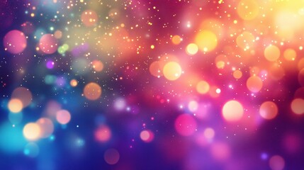 Wall Mural - Abstract Colorful Bokeh Lights Background Image