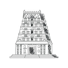 Wall Mural - tirumala temple building