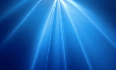 Wall Mural - Blue light rays converging, abstract background, website design