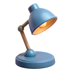 Fototapete - Table lamp. 3d rendering isolated on white background. Cartoon plastic style icon
