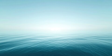 Poster - The ocean is blue and calm