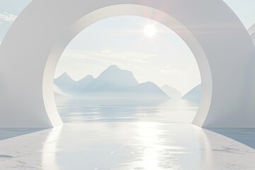 Fototapete - Flawless Picture of Location Metaverse 3D Illustration