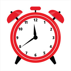 Wall Mural - red alarm clock