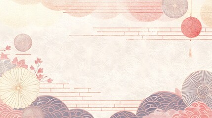 Aufkleber - Celebrate the Chinese New Year with this elegant and auspicious digital wallpaper featuring glowing lanterns intricate golden dragon patterns and other traditional symbols of prosperity and luck