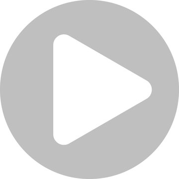 Round play button icon Transparent background Media play sing