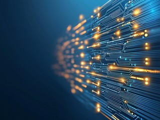 Poster - it documentation interface, 3d glowing file explorer, sleek digital management, futuristic blue scre