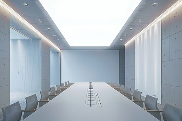 Poster - High Definition Picture of Conference Room Mockup Design