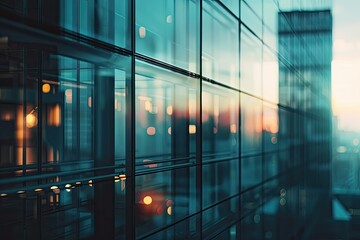 Poster - Flawless Picture of Logo Mockup Interior Billboard Logo Mockup Glass Wall Building