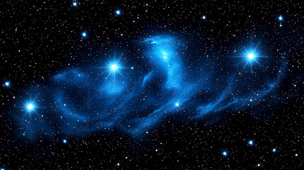 Wall Mural - Cosmic Nebula: A Celestial Tapestry of Stars and Stardust