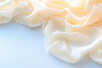 Poster - Explore the elegance of crumpled fabric background showcasing soft shadows and delicate folds for creative presentations