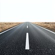 © Thanaporn - Endless journey on an open road desert landscape photography minimalist environment wide angle view freedom concept