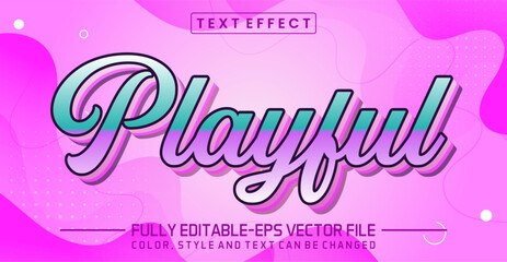 Poster - Playful font Text effect editable