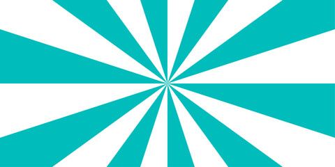 Poster - Abstract swirling shades of blue and white. Background design vector template, spiral design. Sunburst beam light vintage shine and graphic summer explosion pattern. Sunrise isolated glow striped
