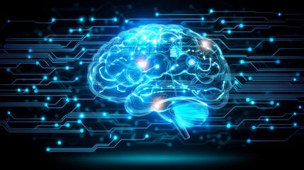 Aufkleber - Innovative neural network visualization digital realm graphic design futuristic environment abstract viewpoint technology concept