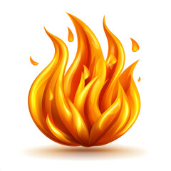 Poster - Dynamic blaze illustration creative graphics studio digital art vibrant colors close-up view fire element concept
