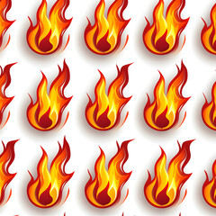 Poster - Dynamic flame patterns digital art fire illustration vibrant colors abstract view energy and motion