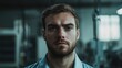 © PooHPiN365 - A man with a beard and blue eyes is standing in a room. Generative AI