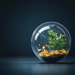 Poster - Innovative growth strategies business environment symbolic concept creative copy space abstract viewpoint