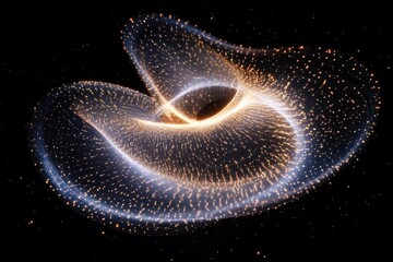 Poster - Swirling cosmic energies dance through the void in a mesmerizing display of light and form. Generative AI