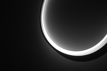 Poster - Creating a minimalist ambiance with sleek lighting against a dark background. Generative AI