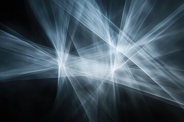 Poster - Mysterious light patterns dance in the darkness, creating an ethereal atmosphere at twilight hour. Generative AI
