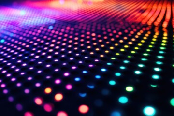 Poster - Colorful light display creates a vibrant atmosphere at an electrifying music festival under a starry night sky. Generative AI