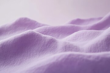 Poster - Gentle lavender waves of fabric create a soothing texture in soft lighting capturing tranquility and elegance. Generative AI