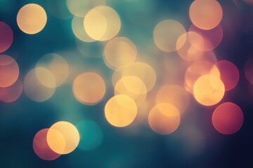 Poster - Soft bokeh lights create a dreamy atmosphere in an evening celebration in a cozy indoor setting. Generative AI