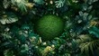 © Thirakun - Eco-conscious green earth surrounded by rich foliage in a lush environment
