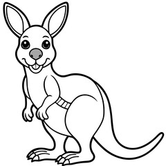 Sticker - kangaroo illustration