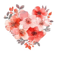 Poster - Pink paint splashing and forming a heart flowers shape, isolated on transparent background, ideal for valentine's day projects isolated on a transparent background