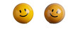 © Rattana - Two cheerful smiley faces in bright colors.
