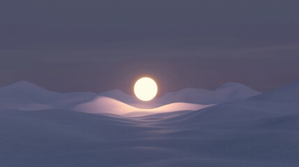 Wall Mural - a glowing star embedded in a low-poly desert with spiraling sand dunes --ar 16:9 --quality 2 --profi