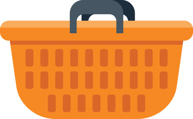 Poster - This empty shopping basket is waiting to be filled at a store or farmer's market