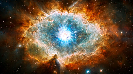 Wall Mural - Cosmic Explosion: A Breathtaking Supernova in Deep Space
